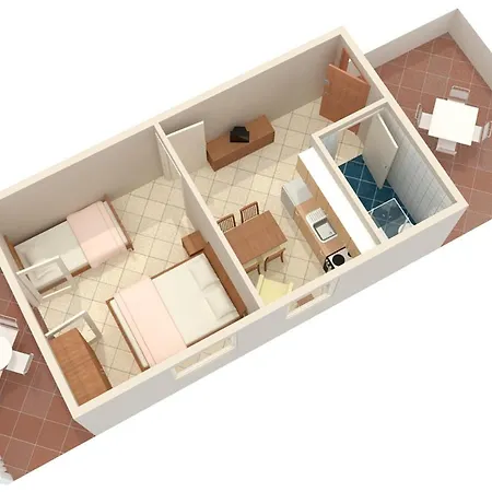 With A Parking Space Pucisca, Brac - 756 Appartement *